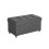 Storage Ottoman - Fabric - Dark Grey - Padded, Foldable with Solid Wood Feet and 65L Capacity 1