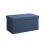 Storage Ottoman - Fabric - Navy Blue - Foldable with 80L Capacity 1