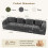 Modular Sectional Large Chenille Sofa Grey 2