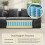 Modular Sectional Large Chenille Sofa Grey 4