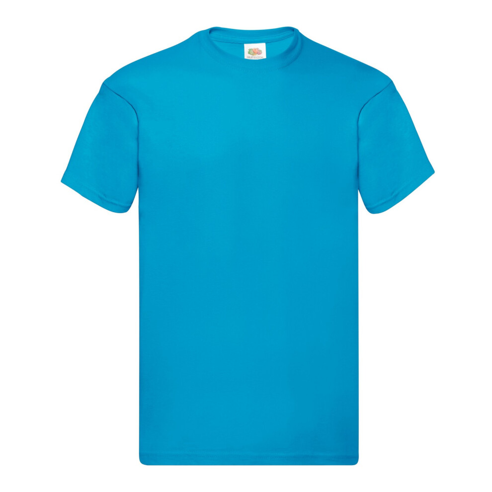 Fruit Of The Loom (3Xl, Azure Blue) Mens Original T-Shirt