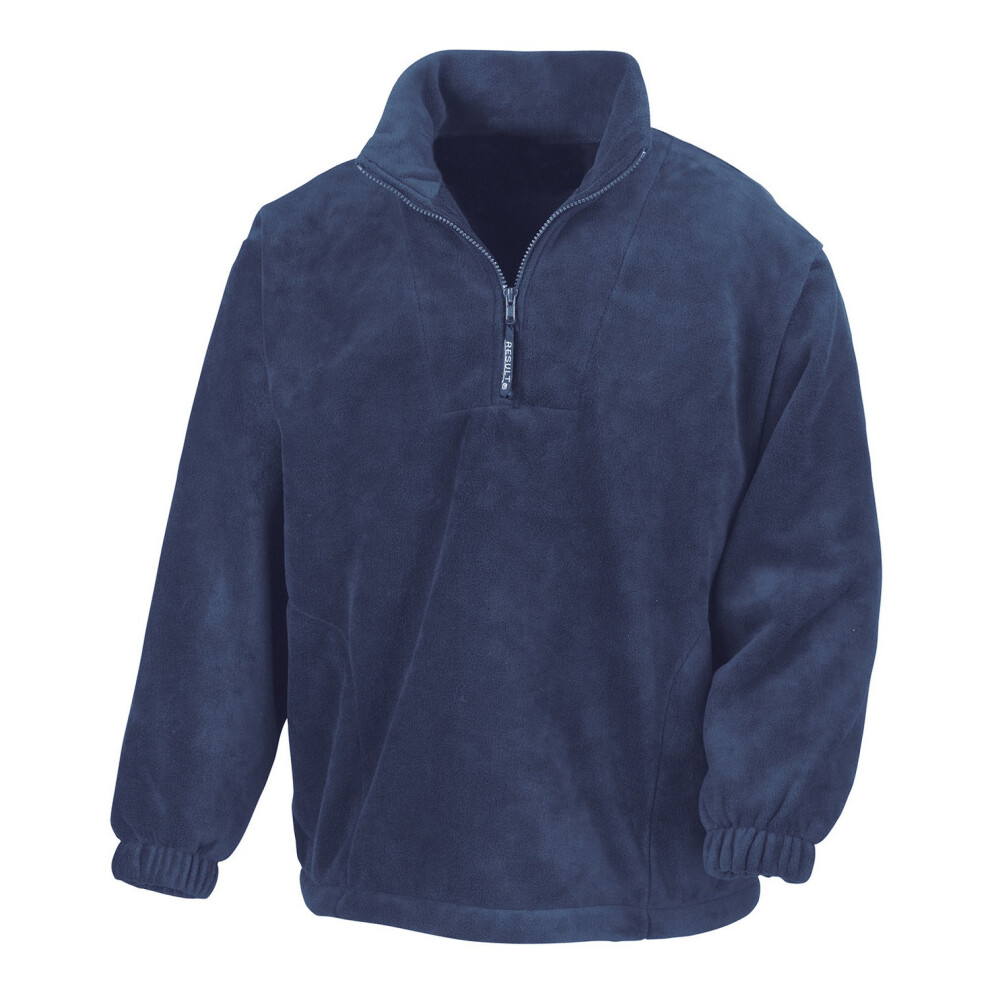 Result (M, Navy) Unisex Adult Polartherm Fleece Top