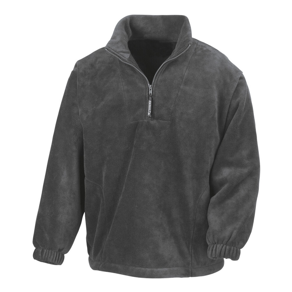 Result (S, Oxford Grey) Unisex Adult Polartherm Fleece Top