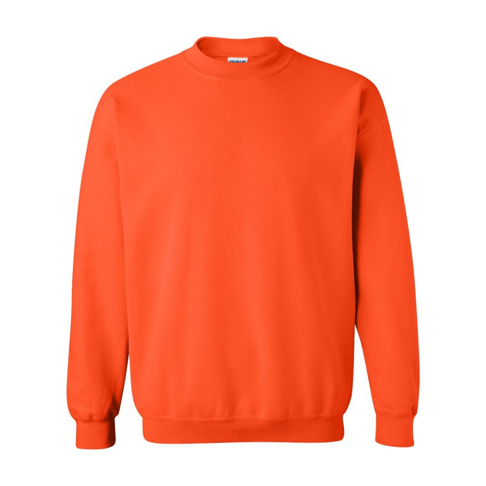 Gildan (Xl, Orange) Heavy Blend Unisex Adult Crewneck Sweatshirt