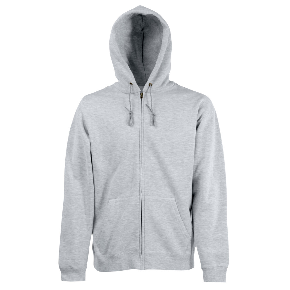 Fruit Of The Loom Men's Grey Hooded Sweatshirt In | Size: 5XL - Image 2