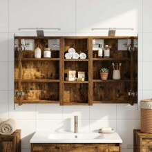 vidaXL Badezimmerschrank-Set 3 stk. 80 x 10,5 x 50 cm Holzwerkstoff