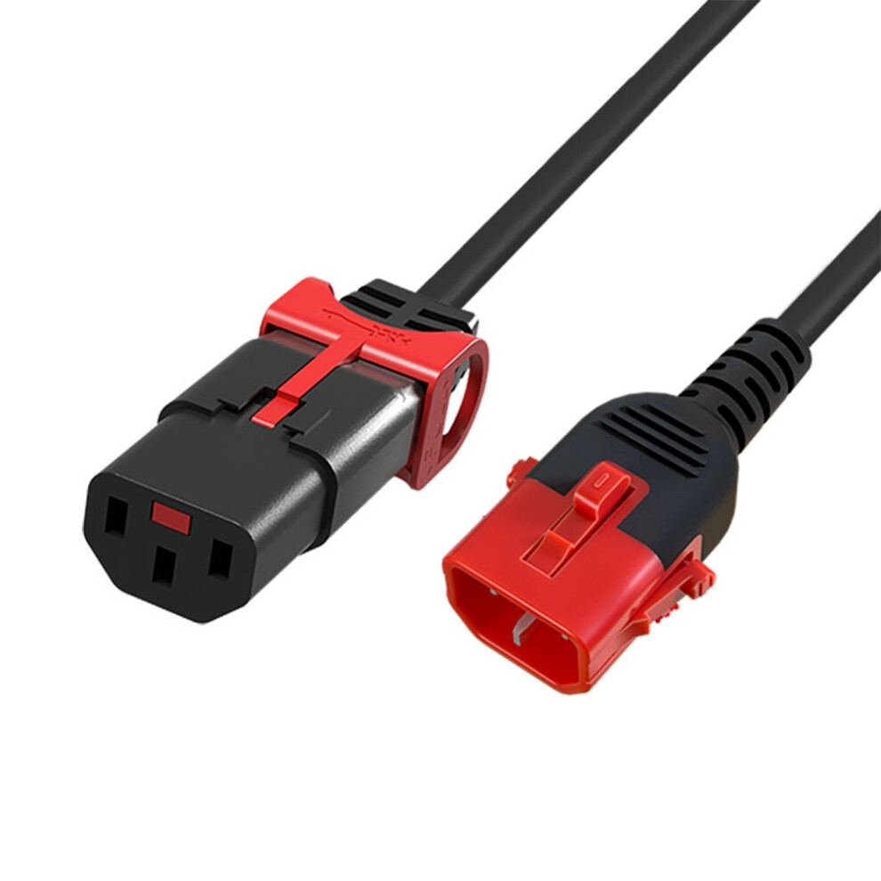 Scolmore 3M C14 - C13 Dual Lock Pvc 1.0Mm Power Lead Black 5056313247132