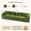 Modular Sectional Large Chenille Sofa Green 2
