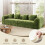 Modular Sectional Large Chenille Sofa Green 5