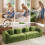 Modular Sectional Large Chenille Sofa Green 6