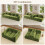Modular Sectional Large Chenille Sofa Green 7