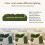 Modular Sectional Large Chenille Sofa Green 8
