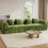 Modular Sectional Large Chenille Sofa Green 10