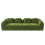 Modular Sectional Large Chenille Sofa Green 11