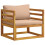 VidaXL vidaXL Sofa-Element mit Kissen 100 % Polyester Solid-Acacia Natur 1