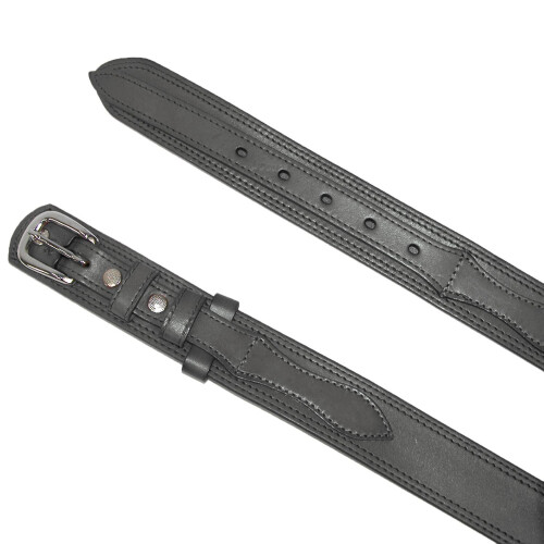 CTM Men's Leather Removable Buckle Ranger Belt 2