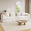 Modular Sectional Large Chenille Sofa Beige 10