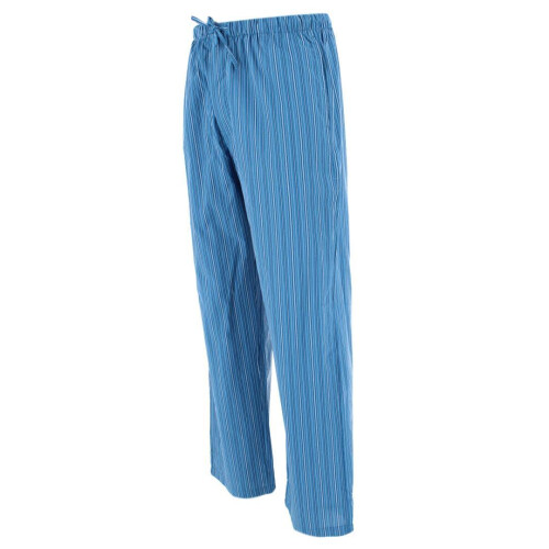 CTM Men's Cotton Poplin Striped Pyjama Pants 1