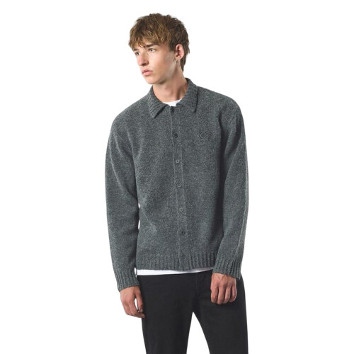 (XL, Grey) Pretty Green Mens Whittaker Collared Cardigan 2