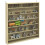 Six Shelf Display Cabinet, with Glass Doors - Oak 1