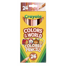 Crayola Colours Of The World Coloured Pencils 24 Pack Skin Tone Colours