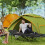 Outsunny Outsunny Camping Cot for Adults with Mattress, Folding Bed, Black 1