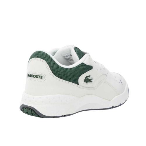 Lacoste (7.5 UK, Off White) Lacoste Mens 96 Leather Flat Trainers 1