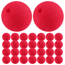30 Piezas 2X2 Pulgadas Cosplay Narices Nariz de Payaso Roja para Fiesta Disfraces de Halloween Suministros Navidad