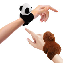 2 Pièces Clap Circle Jouets Slap Snap Wrap Bracelet Bracelet Peluche Panda Cercles Cadeau de Noël