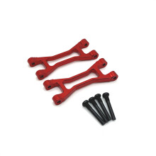 Brazo Oscilante Superior Trasero de Actualización de Coche RC para SCY 1/18 18101 18102 Piezas de Mejora de Coche Trepador de Control Remoto Rojo