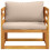 VidaXL vidaXL Ecksofa mit Kissen 100 % Polyester Solid-Acacia Natur 2