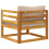 VidaXL vidaXL Ecksofa mit Kissen 100 % Polyester Solid-Acacia Natur 4