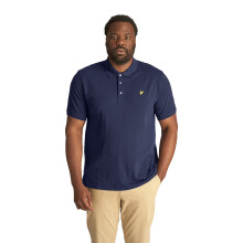 (3XL, Navy) Lyle & Scott Mens Big & Tall Cotton Short Sleeve Polo Shirt