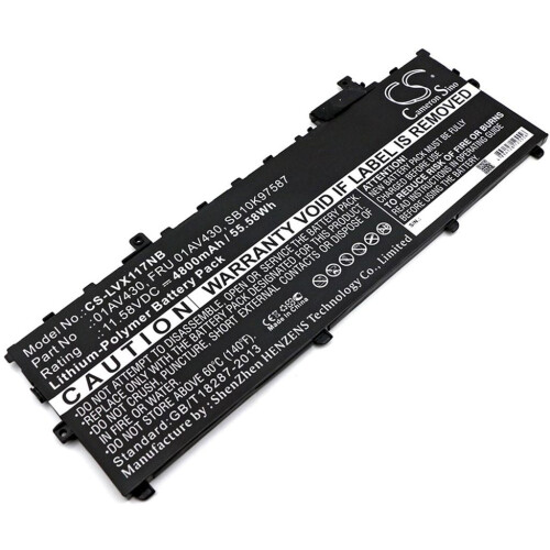 Batteri for Lenovo ThinkPad X1 Carbon 2017 etc
