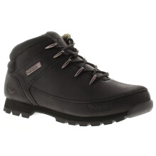 (Black, 7.5 (Adults')) Timberland Mens Smart Boots Euro Sprint Leather Lace Up black UK Size