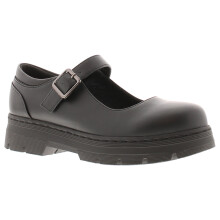 (Black, 3 (Adults')) Platino Womens Shoes Work School Jenny Buckle black UK Size