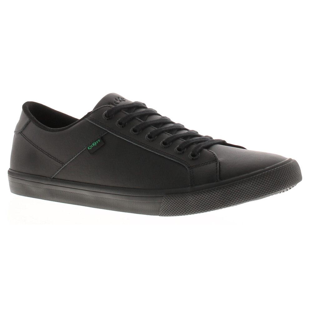 Kickers (Black, 5 (Adults')) Junior Boys Shoes Kody Lo Leather Lace Up Black Uk Size