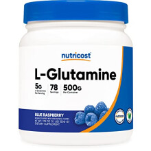 Nutricost L-Glutamine Powder 500 G Blue Raspberry