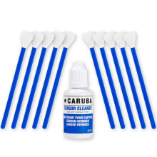 Kit de limpeza - CARUBA - APS-C - 10 escovinhas 16 mm - Fluido 30 ml - Para sensor reflex/APS-C