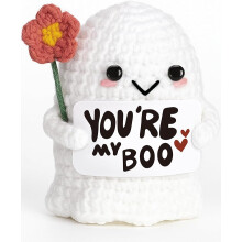 Plyšová hračka Halloween "You Are My Baby", pletená plyšová hračka, biela