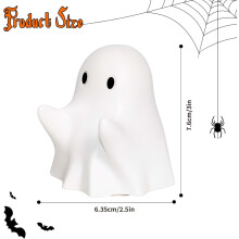 Halloween ghost pen holder, desktop decoration, Halloween gift, white