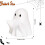 Halloween ghost pen holder, desktop decoration, Halloween gift, white 1