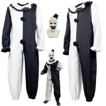 Halloween-Kostüm, Seelenzerreißender Clown-Cosplay-Outfit, Größe M mit Maske