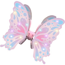 Kids Butterfly Wings with Built‑in Music & LED Lights, Motorized Flapping Wings Toy, for Kid Birthday Halloween Cosplay Party Costume