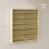 Six Shelf Display Cabinet, with Glass Doors - Oak 5