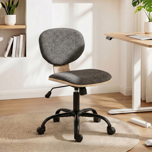 Homcom HOMCOM Home Office Desk Chair Height Adjustable, Grey