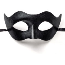 Black Halloween party mask