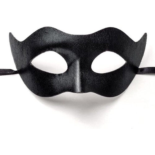 Black Halloween party mask