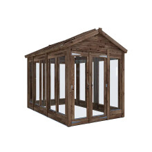 Wooden Greenhouse W1.8m x D3.0m / W6' x D10', Growzilla, Dunster House
