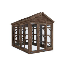 Wooden Greenhouse With x1 Shelving Pack W1.8m x D3.0m / W6' x D10', Growzilla, Dunster House